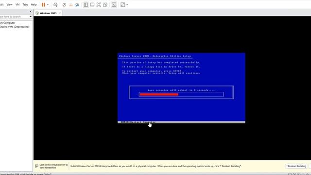 Win 2003 Installation смотреть онлайн