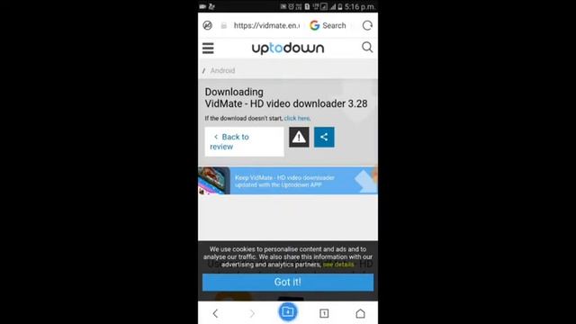 How to download vidmate apk in android tutorial смотреть онлайн