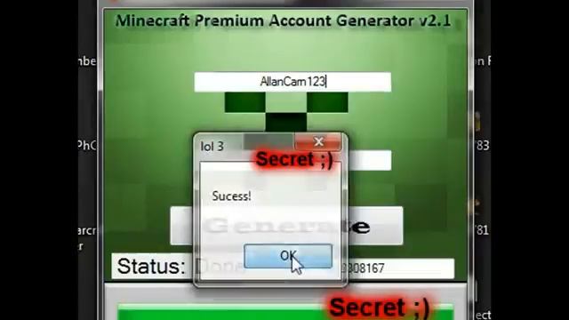 Free Minecraft Premium Account Generator and game!! смотреть онлайн