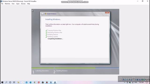 Installing Virtualbox and installing Windows Server 2008 R2 into Virtualbox Machine. смотреть онлайн