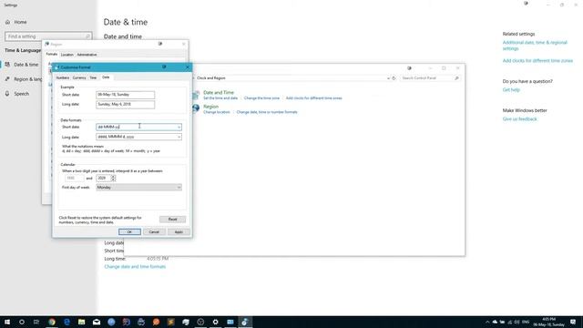 [How to] Add day of week (weekday) to taskbar clock in Windows 10 смотреть онлайн