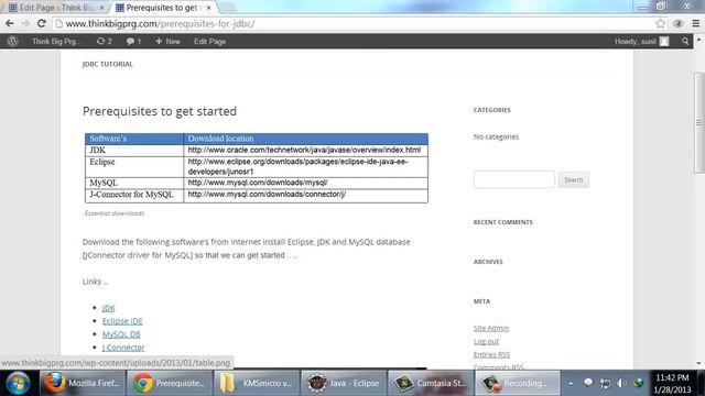 JDBC Tutorial 2 - Pre requisites to get started смотреть онлайн