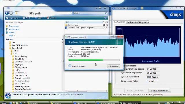 Citrix Acceleration Plug-in file copy Demonstration смотреть онлайн