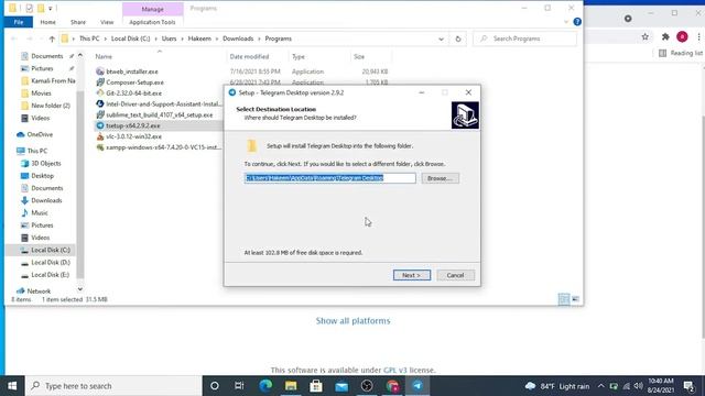 How to install telegram on laptop or desktop PC 2021 | (best and easy) смотреть онлайн