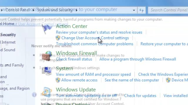 Windows 7 Disable User Accont Control Settings смотреть онлайн
