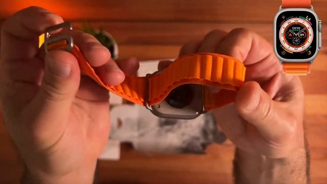Apple Watch ULTRA Unboxing ⌚ Titanium Case with Orange Alpine Loop смотреть онлайн
