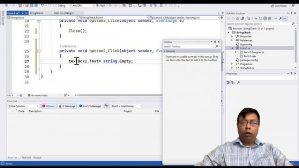 Unit test using Nunit for windows form with C sharp dot net