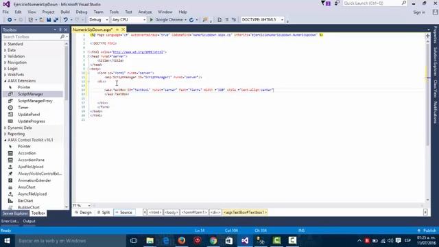 Control Ajax (NumericUpDown) смотреть онлайн