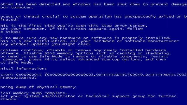 Windows XP (BSOD) смотреть онлайн