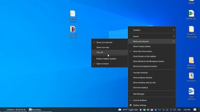 Cách tắt thông báo thời tiết trên win 10 | Cách bỏ thông báo nhiệt độ trên thanh Taskbar Win 10 смотреть онлайн