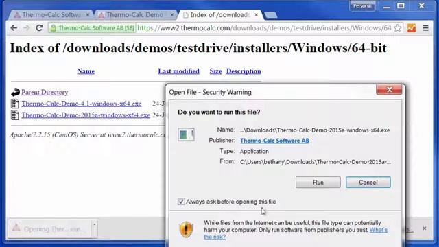 DEMO'yu PC'ye Yükleme: Thermo-Calc смотреть онлайн