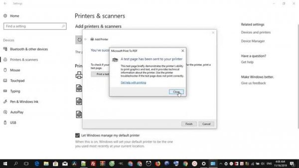 Add print to pdf windows 10