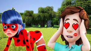 ДИМ ДИМЫЧ ИЗ ФИКСИКИ ВЛЮБИЛСЯ В ЛЕДИ БАГ В МАЙНКРАФТ   СУПЕР КОТ МУЛЬТИК НОВЫЕ СЕРИИ