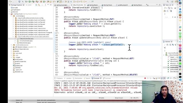Log4j2 Exploit Demo - SpringBoot (CVE-2021-44228) смотреть онлайн