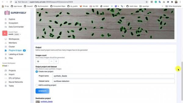 Generate synthetic data in Supervisely