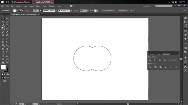 Adobe Illustrator Tutorial | How to create Apple logo using Adobe Illustrator | Graphics design смотреть онлайн