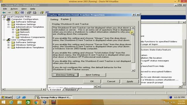 Disable shutdown tracker in windows server 2003 смотреть онлайн