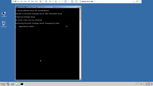 Prepare Domain for Exchange Server 2007 Installation in Windows Server 2008 R2 смотреть онлайн