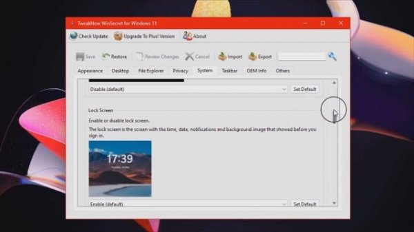 TweakNow WinSecret for Windows 11