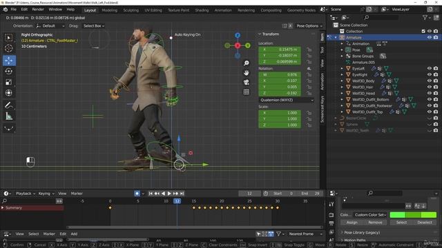 22. Creating the left walk forward cycle смотреть онлайн