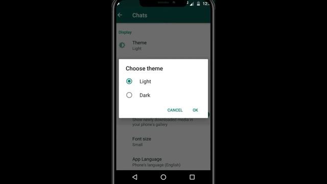 How to change WhatsApp background wallpaper for chat window//how to Apply dark Theme in WhatsApp:- смотреть онлайн