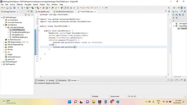 write script to open google com and verify that title is google and also verify redirected to googl смотреть онлайн
