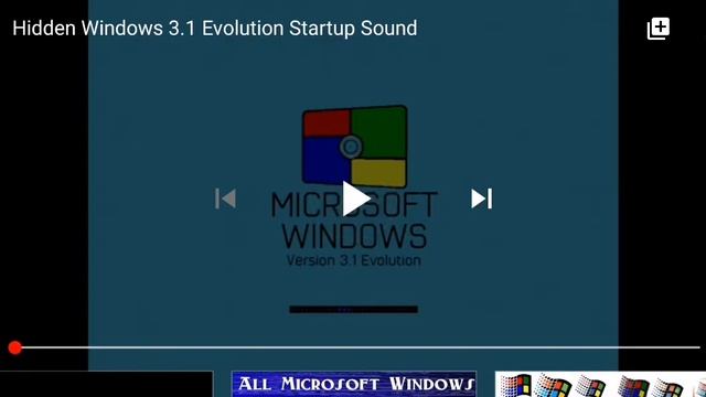 Hidden Windows 3.1 Evolution Startup Sound Upload смотреть онлайн