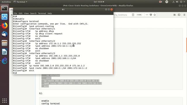 20190402 IPv6 ROUTING Cisco static sederhana смотреть онлайн