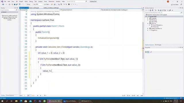 Try - catch block C# forms смотреть онлайн