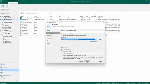 Veeam Cookbook - Adding a new HPE StoreOnce Backup Repository смотреть онлайн