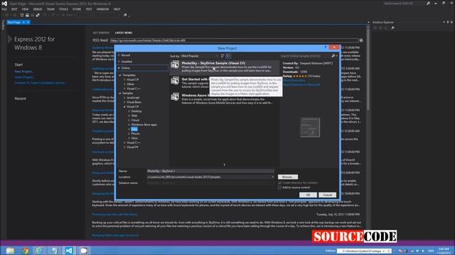 Microsoft Visual Studio Express 2012 for Windows 8 смотреть онлайн