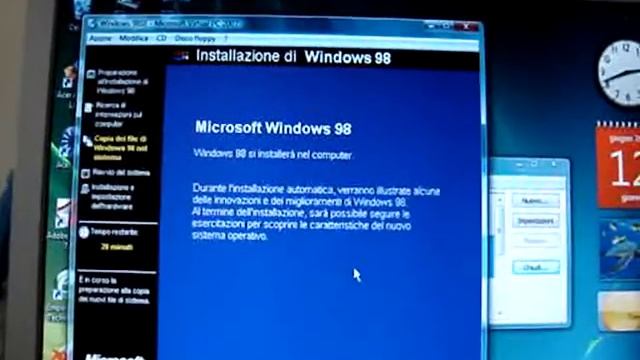 Installazione di Windows 98SE dentro a Windows Vista Parte 1 смотреть онлайн