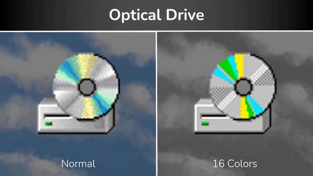 Windows 98 Normal and 16-color Icon Comparison! смотреть онлайн