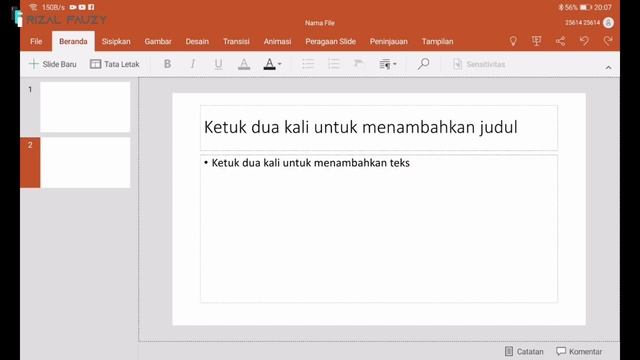 Fitur MS PowerPoint 365 di Huawei Matepad смотреть онлайн