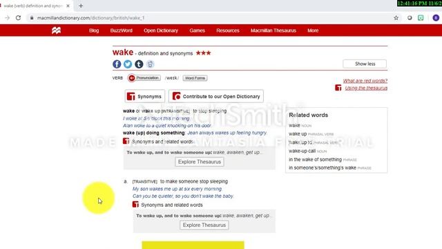 Macmillan Dictionary Website Tutorial смотреть онлайн