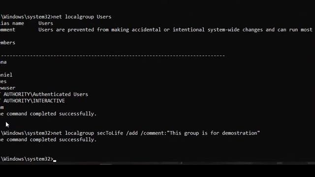 How to Create Localgroup in your computer by using Cmd in Windows 10. смотреть онлайн