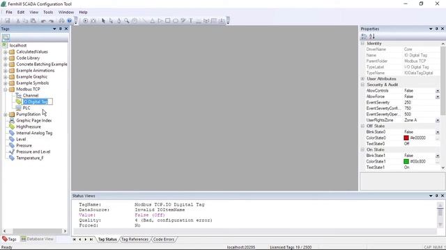 Fernhill SCADA Setup for Modbus TCP смотреть онлайн