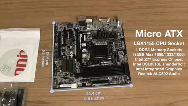 Quo Any OS Z77MX-QUO-AOS Motherboard Unboxing смотреть онлайн