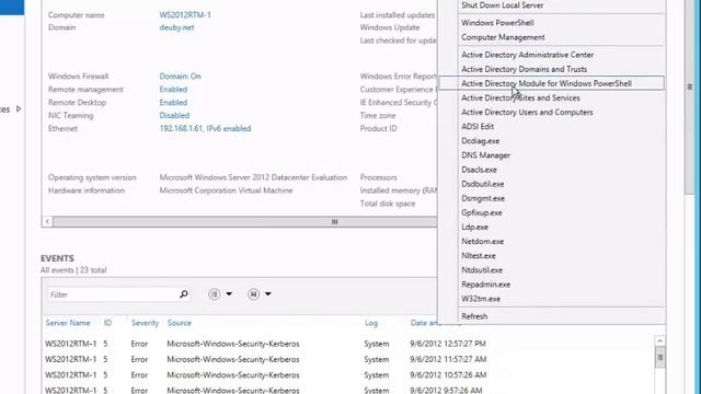 Windows Server 2012 Server Manager смотреть онлайн
