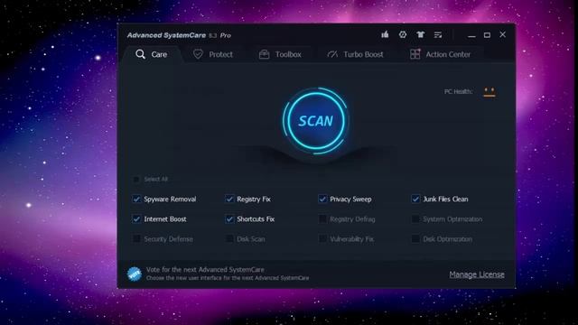 برنامج تسريع الجهاز واصلاح الاخطاء وحذف الملفات الضارة Advanced SystemCare Pro 8 4 0 810 2015 смотреть онлайн