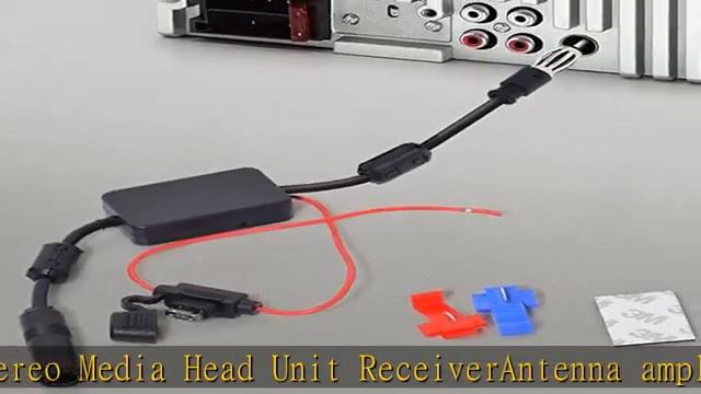 Bingfu Universal Car Stereo FM Radio Antenna Signal Booster Amplifier Amp,12V Power Supply DIN Plug смотреть онлайн