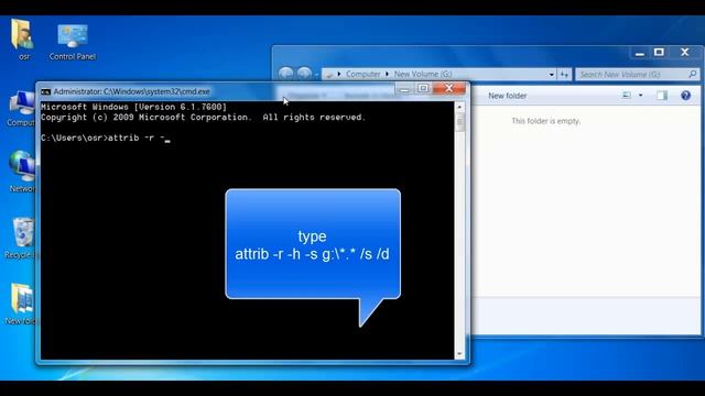 how to recover hidden files from external hard drive | remove shortcut virus from external hard dis смотреть онлайн