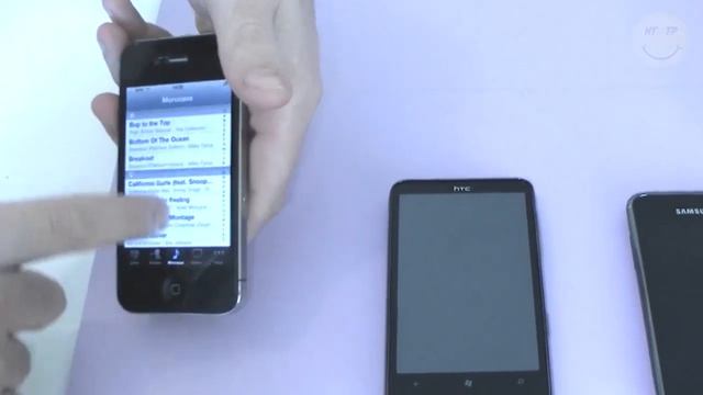 Comparaison iPhone (iOS) vs. Android (Galaxy S) vs. Windows Phone 7 смотреть онлайн