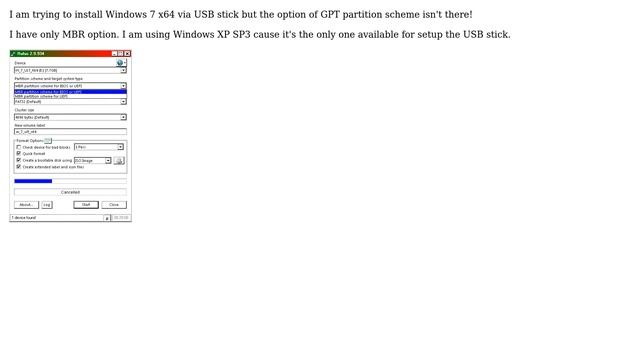 GPT option is not available in Rufus смотреть онлайн