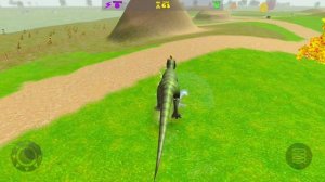 El Pollito Pìo 3D | El Tractor y el Dinosaurio Parte 66 | El Pollito y El Tractor de la Granja Jueg