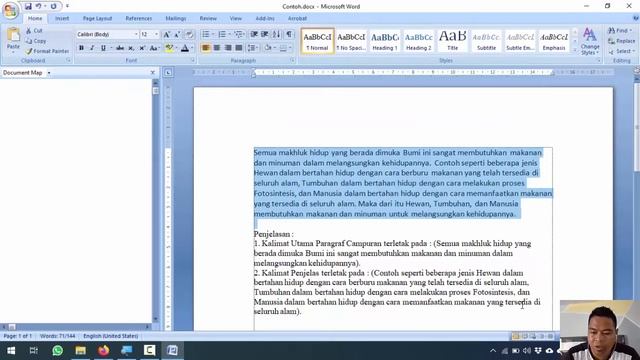 01 - P3 MK Aplikasi Komputer - Dasar Word смотреть онлайн
