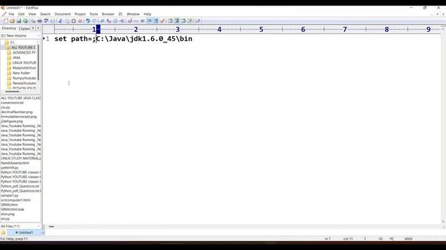 Java||class -39||JAVA Setting Path in EditPlus||Java Tutorial for Beginners - in Telugu and English смотреть онлайн