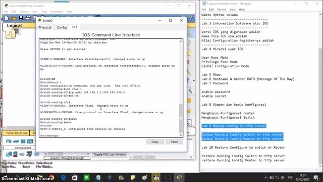 Lab 9 - Backup Config to tftp server смотреть онлайн