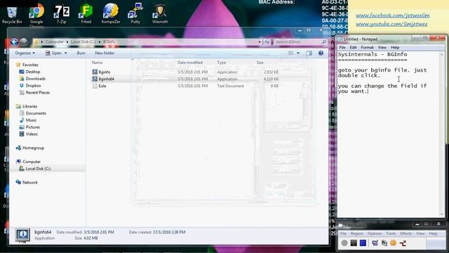 SysInternals - BGInfo смотреть онлайн