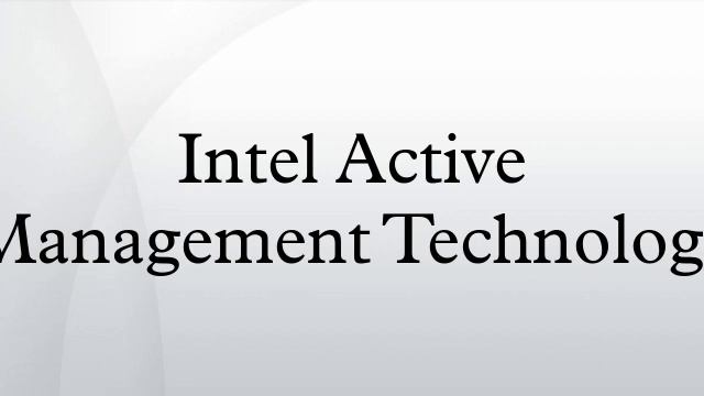 Intel Active Management Technology